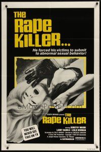 8p660 RAPE KILLER 1sh '76 sex horror, you will never see this on TV!