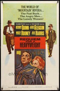 8p664 REQUIEM FOR A HEAVYWEIGHT 1sh '62 Anthony Quinn, Jackie Gleason, Mickey Rooney, boxing!