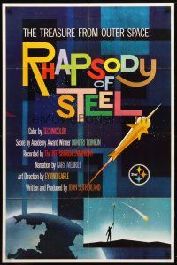 8p673 RHAPSODY OF STEEL 1sh '59 history of steel short, the treasure from outer space!