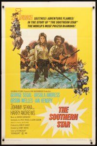 8p749 SOUTHERN STAR 1sh '69 Ursula Andress, George Segal & Orson Welles in Africa!
