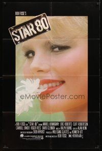 8p766 STAR 80 1sh '83 super close up of sexy Mariel Hemingway as Dorothy Stratten, Bob Fosse!