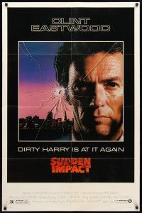 8p788 SUDDEN IMPACT 1sh '83 Clint Eastwood is at it again as Dirty Harry, great image!