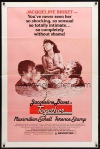 8p858 TOGETHER 1sh '79 Maximilian Schell, Terence Stamp, sexy Jacqueline Bisset!