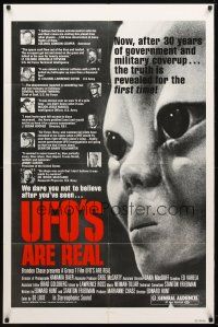 8p902 UFO'S ARE REAL 1sh '79 Edward Hunt, Stanton Friedman, wacky conspiracy documentary!