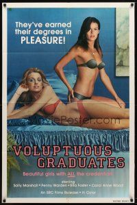 8p928 VOLUPTUOUS GRADUATES 1sh '80s they've earned their degrees in PLEASURE!