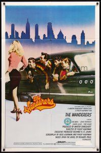 8p934 WANDERERS 1sh '79 Ken Wahl in Kaufman's 1960s New York City teen gang cult classic!