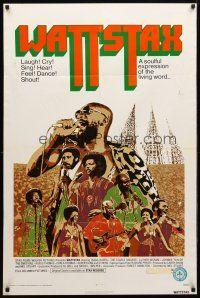 8p942 WATTSTAX 1sh '73 Isaac Hayes & 100,000 brothers & sisters turn on to being black!