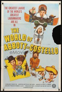 8p983 WORLD OF ABBOTT & COSTELLO 1sh '65 Bud & Lou's greatest laughmakers!