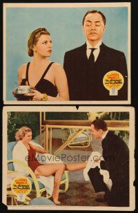 8r753 BARONESS & THE BUTLER 2 LCs '38 great images of William Powell & pretty Annabella!
