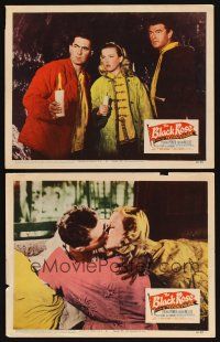 8r759 BLACK ROSE 2 LCs '50 cool images of Tyrone Power, Jack Hawkins & pretty Cecil Aubry!