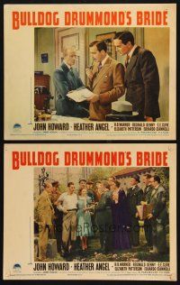 8r770 BULLDOG DRUMMOND'S BRIDE 2 LCs '39 John Howard, Heather Angel, H.B. Warner, Denny & Clive!