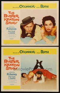 8r772 BUSTER KEATON STORY 2 LCs '57 wacky images of Donald O'Connor & Ann Blyth!