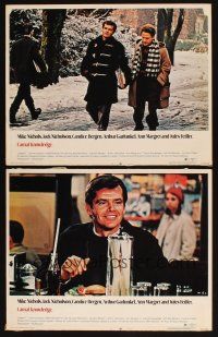 8r775 CARNAL KNOWLEDGE 2 LCs '71 cool image of Jack Nicholson at diner and walking w/ Art Garfunkel