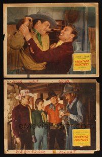 8r817 FRONTIER FUGITIVES 2 LCs '45 Tex Ritter & Dave O'Brien are Texas Rangers!