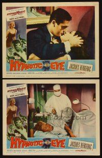 8r836 HYPNOTIC EYE 2 LCs '60 Jacques Bergerac hypnosis horror, stare if you dare, Hypno Magic!