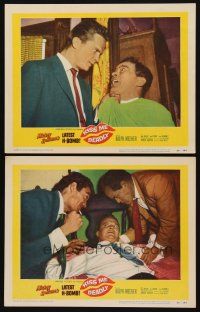 8r851 KISS ME DEADLY 2 LCs '55 Ralph Meeker as Mickey Spillane's Mike Hammer, Robert Aldrich noir!
