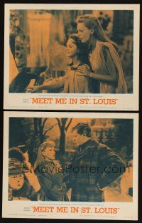 8r874 MEET ME IN ST. LOUIS 2 LCs R62 Judy Garland, Lucille Bremer, Daniels, classic musical!