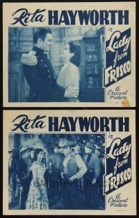 8r916 REBELLION 2 LCs R46 gorgeous early Rita Hayworth, Tom Keene, Lady From Frisco!