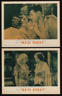 8r917 RED DUST 2 LCs R63 great images of Mary Astor, Clark Gable, sexy Jean Harlow!