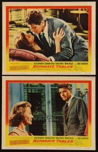 8r933 SEPARATE TABLES 2 LCs '58 Rita Hayworth & Burt Lancaster shown in both scenes!
