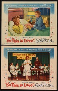 8r949 SO THIS IS LOVE 2 LCs '53 sexy Kathryn Grayson in the story of Grace Moore!
