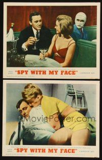 8r950 SPY WITH MY FACE 2 LCs '66 Robert Vaughn, sexy Sharon Farrell, Donna Michele, Man from UNCLE!