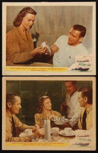 8r964 THEY WERE EXPENDABLE 2 LCs '45 John Wayne, Robert Montgomery, pretty Donna Reed, John Ford