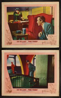8r965 THIEF 2 LCs '52 Ray Milland skulking around, filmed entirely without any dialogue!