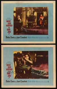 8r990 WHAT EVER HAPPENED TO BABY JANE? 2 LCs '62 Robert Aldrich, scariest Bette Davis, Joan Crawford
