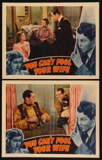 8r994 YOU CAN'T FOOL YOUR WIFE 2 LCs '40 Lucille Ball, James Ellison, Robert Coote!