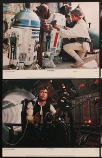8r389 STAR WARS 6 color 11x14 stills '77 George Lucas, Harrison Ford, Mark Hamill & Darth Vader!
