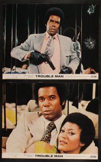 8r229 TROUBLE MAN 8 color 11x14 stills '72 Robert Hooks, one cat who plays like an army!