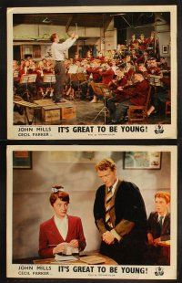 8r126 IT'S GREAT TO BE YOUNG 8 English LCs '56 music teacher John Mills, cool images!