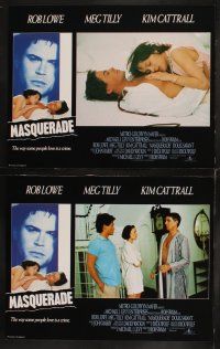 8r297 MASQUERADE 7 English LCs '88 Rob Lowe, Meg Tilly, Kim Cattrall, it's not a game anymore!