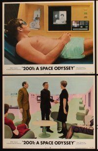 8r513 2001: A SPACE ODYSSEY 4 LCs R72 Stanley Kubrick classic, Gary Lockwood, cool space images!