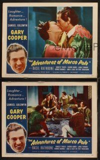 8r610 ADVENTURES OF MARCO POLO 3 LCs R54 Gary Cooper, Sigrid Gurie, romance & adventure!