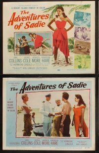 8r016 ADVENTURES OF SADIE 8 LCs '55 sexy Joan Collins, Noel Langley, from the Ernest K. Gann novel!