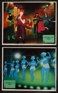 8r021 AMERICAN POP 8 LCs '81 cool rock & roll animation by Wilson McClean & Ralph Bakshi!