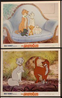 8r414 ARISTOCATS 5 LCs R73 Walt Disney feline jazz musical cartoon, great colorful images!