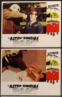 8r313 ASTRO-ZOMBIES 6 LCs '68 Ted V. Mikels, great images with psycho killer + sexy Tura Santana