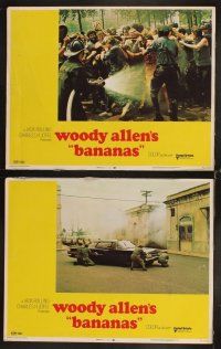8r259 BANANAS 7 LCs '71 wacky images of Woody Allen, Louise Lasser, Howard Cosell, classic comedy!