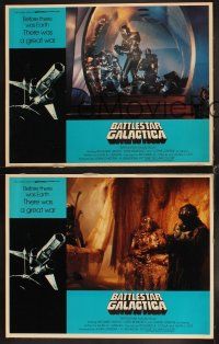 8r621 BATTLESTAR GALACTICA 3 LCs '78 cool sci-fi images of Cylons & aliens!
