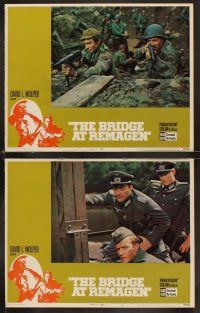 8r264 BRIDGE AT REMAGEN 7 LCs '69 George Segal, Robert Vaughn, Ben Gazzara, cool WWII action images!