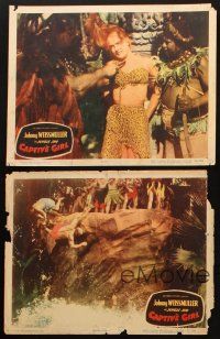8r422 CAPTIVE GIRL 5 LCs '50 Johnny Weissmuller as Jungle Jim, Buster Crabbe, sexy jungle babe!