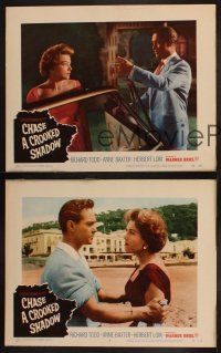 8r630 CHASE A CROOKED SHADOW 3 LCs '58 Anne Baxter & Richard Todd, directed by Michael Anderson!