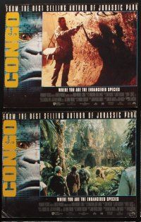 8r329 CONGO 6 LCs '95 from the novel by Michael Crichton, Laura Linney, cool jungle sci-fi images!