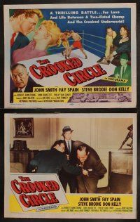 8r059 CROOKED CIRCLE 8 LCs '57 two-fisted boxing champ vs crooked underworld, cool TC art!