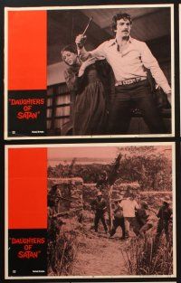 8r333 DAUGHTERS OF SATAN 6 LCs '72 many cool images of Tom Selleck in his first movie, Barra Grant!