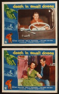 8r067 DEATH IN SMALL DOSES 8 LCs '57 doper Peter Graves, the forbidden territory of thrill pills!