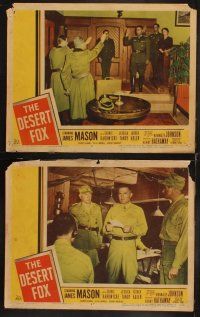 8r270 DESERT FOX 7 LCs '51 James Mason as Field Marshal Erwin Rommel, Hardwicke in World War II!